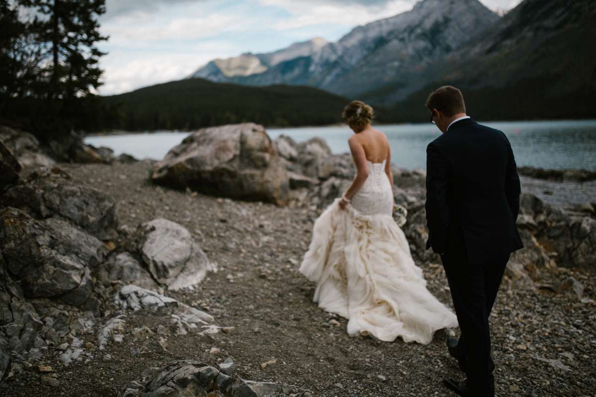 Lake Minnewanka Wedding Banff Photographer