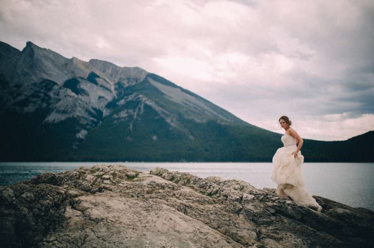 Lake Minnewanka Wedding Banff Photographer